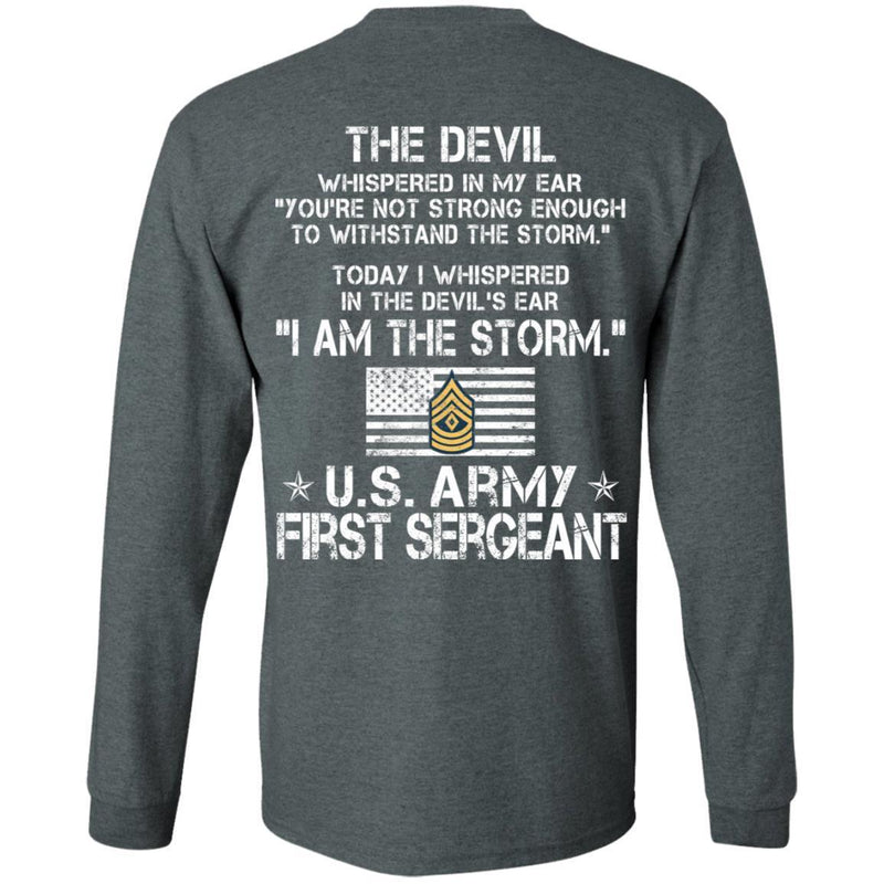 9- I Am The Storm - Army First Sergeant CustomCat
