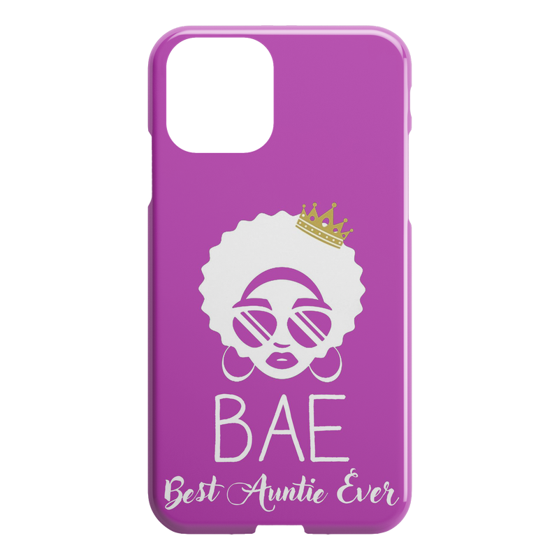 African American Black Girl Africa Melanin BAE - Best Auntie Ever iPhone Case