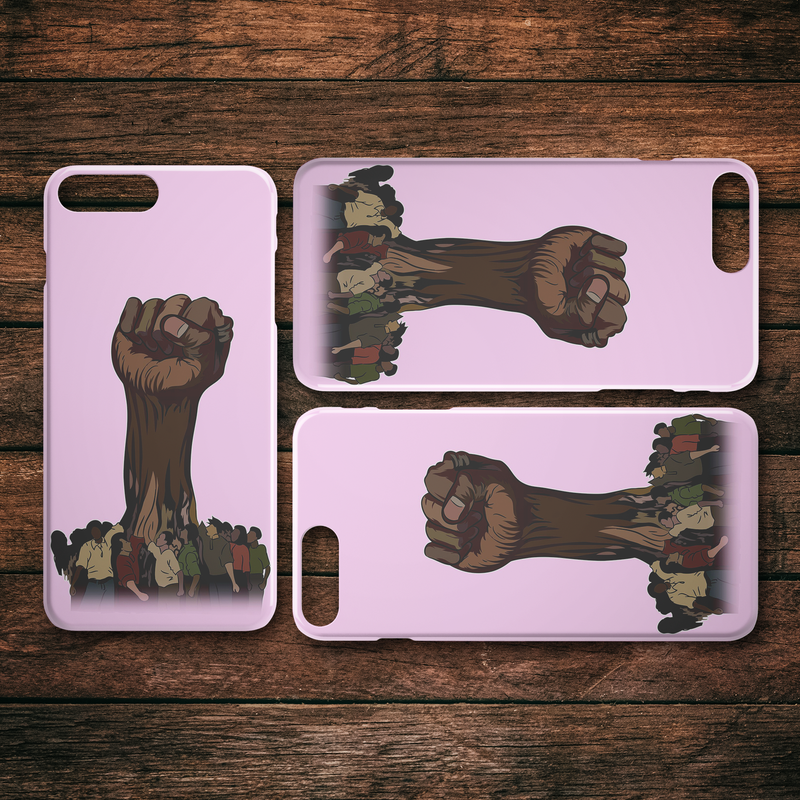 African American Black Girl Africa Melanin Strong Hand Black History Month iPhone Case