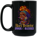 African American Coffee Mug Black Beautiful Brave And Blessed 11oz - 15oz Black Mug