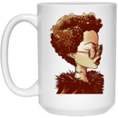 African American Coffee Mug Black Girl Afro Art For Women Girls 11oz - 15oz White Mug