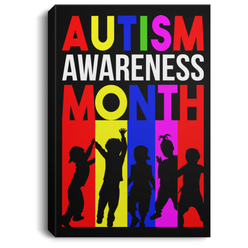 Autism Awareness Canvas - Autism Awareness Month Canvas Wall Art Decor