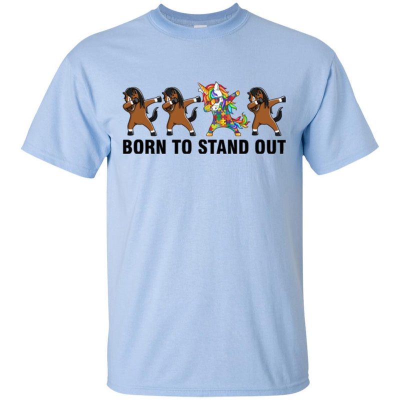 Autism T-Shirt Autism Awareness Horse Dabbing Shirts CustomCat