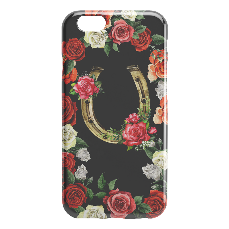 Beautiful Flower And Lucky Horse iPhone Case