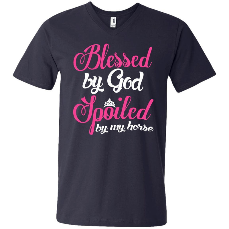 Blessed By God Spoiled by My Horse T-shirt CustomCat