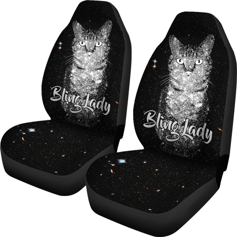 Bling Bling Cat Car Seat Covers (Set of 2) interestprint