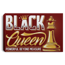 African American Canvas - Black Queen Powerful Beyond Measure Black History Month Black Girl Canvas