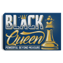 African American Canvas - Black Queen Powerful Beyond Measure Black History Month Black Girl Canvas
