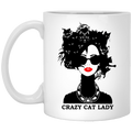 Cat Coffee Mug Crazy Cat Lady 11oz - 15oz White Mug CustomCat