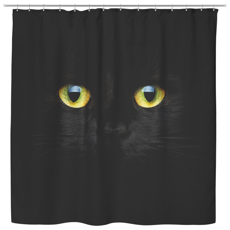 Cat Shower Curtain Inspirational Black Cat For Bathroom Decor