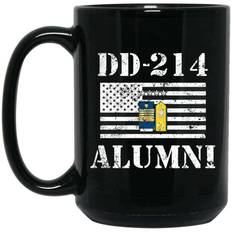 Coast Guard Coffee Mug DD 214 Alumni - Coast Guard Admiral 11oz - 15oz Black Mug CustomCat