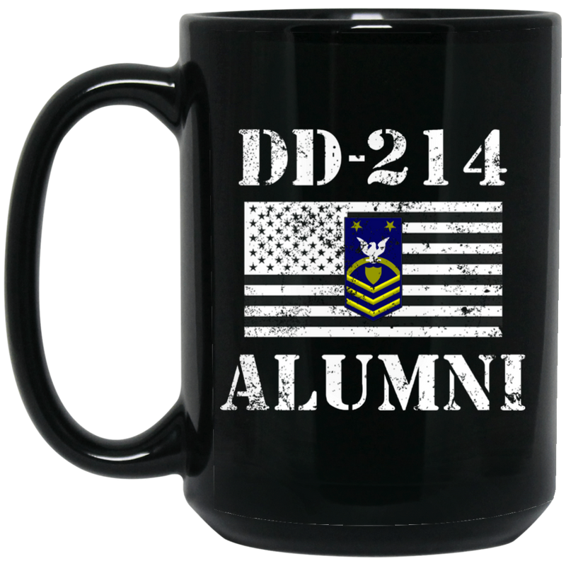 Coast Guard Coffee Mug DD 214 Alumni - Coast Guard Master Chief Petty Officer of the Coast Guard Reserve Force 11oz - 15oz Black Mug CustomCat