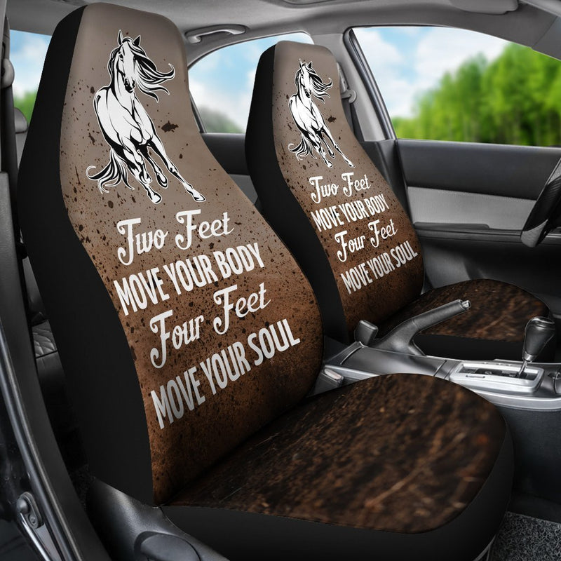 Creative Design Of Horse Saying Car Seat Covers (Set Of 2) interestprint