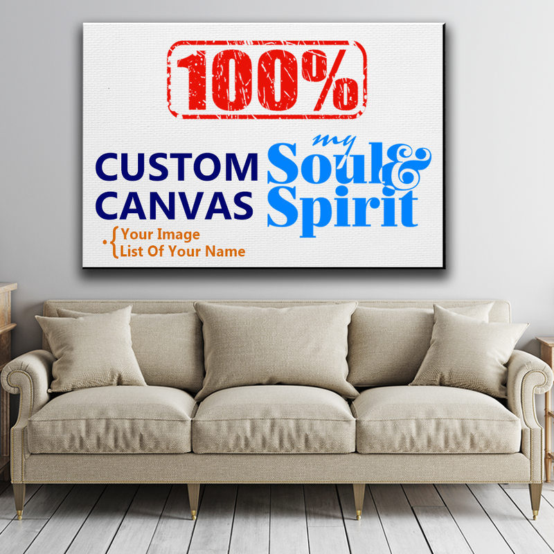 Custom Commissioned Multi-Names Premium Canvas Family - CANLA75 - CustomCat