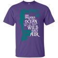 CustomCat G200 Gildan Ultra Cotton T-Shirt / Purple / Small She Dreams Of The Ocean