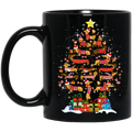 Dachshund Shaped as Christmas Tree Printed Mug 11 Oz - 15 Oz CustomCat