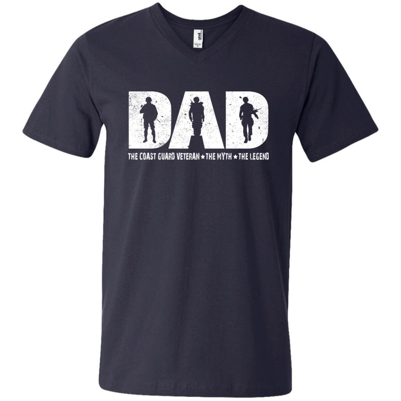DAD The Coast Guard The Myth The Legend Veterans T-shirts & Hoodie for Veteran's Day CustomCat