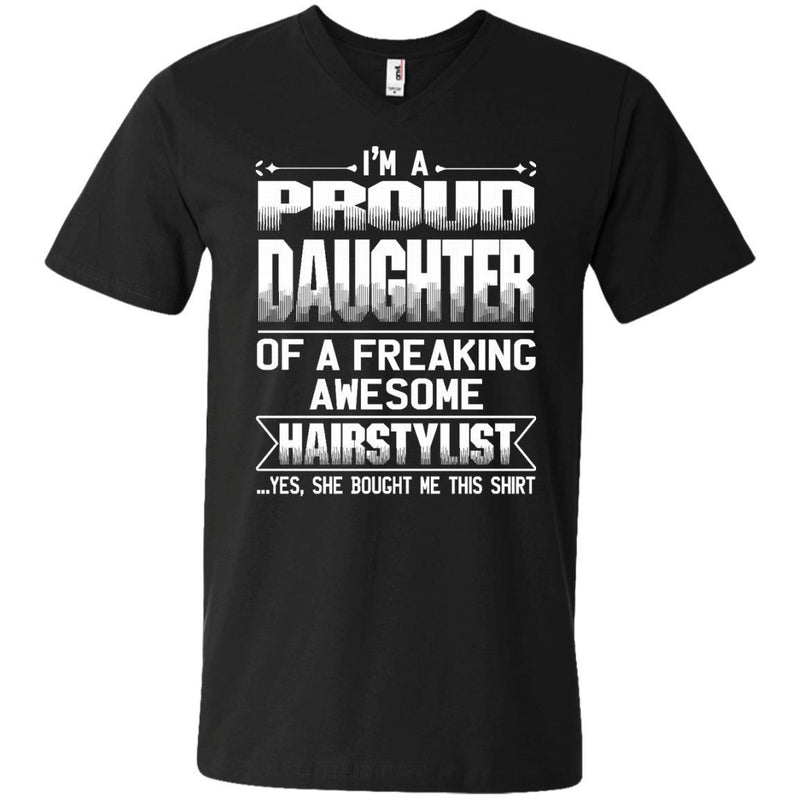 DAUGHTER Of Awesom Hairstylist T-shirt CustomCat