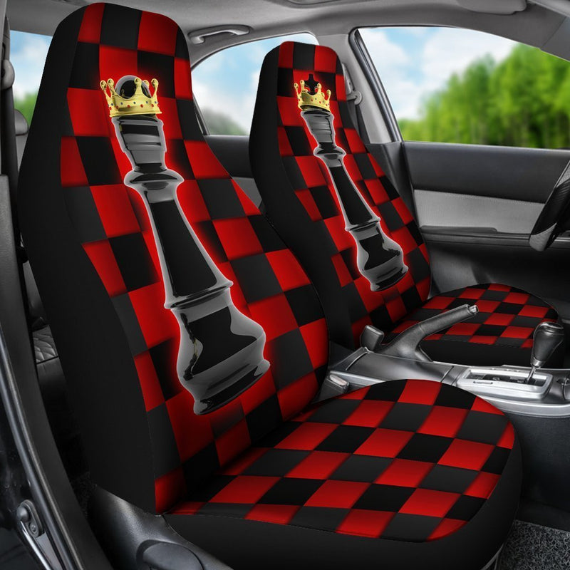 Fantastic Love Of Black King And Queen Chess Car Seat Covers (Set Of 2) interestprint