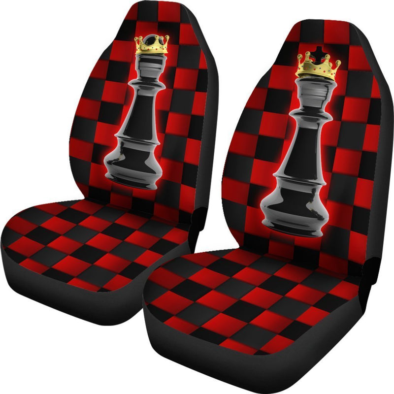 Fantastic Love Of Black King And Queen Chess Car Seat Covers (Set Of 2) interestprint