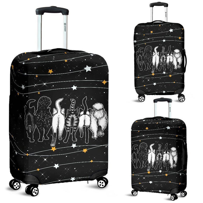 Funny Cat Butt Luggage Cover interestprint