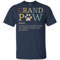 Grandpaw- A Man Who Proudly Claims His Children's Dogs As His Grandogs Funny Dog T-shirt CustomCat