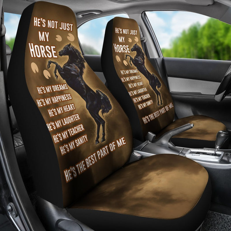 Horse Is All Of My World Car Seat Covers (Set Of 2)