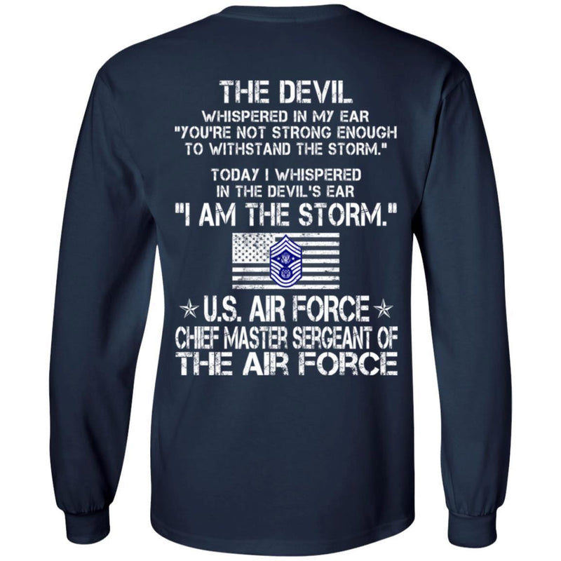 I Am The Storm - US Air Force Chief Master Sergeant Of The Air Force CustomCat