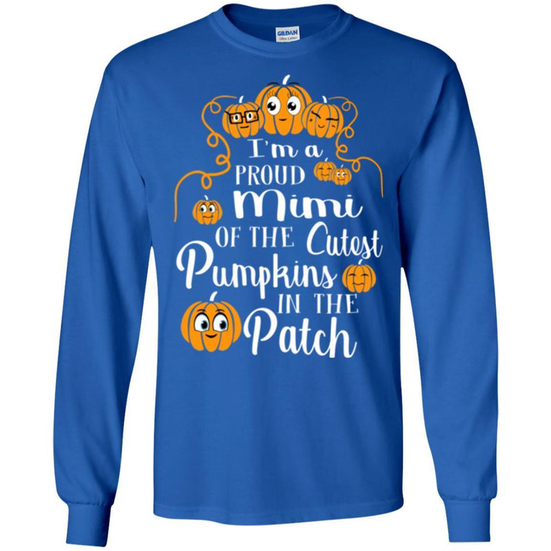 I'm a Proud Mimi Of The Cutest Pumpkins In The Patch Halloween Funny Gift T Shirts CustomCat