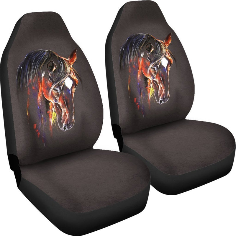 Inspirational Transparent Horse Car Seat Covers (Set Of 2)