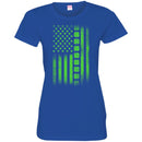 Irish Flag Shamrocks Line Funny Gifts Patrick's Day T-Shirt CustomCat