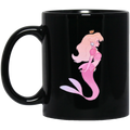 Mermaid Coffee Mug Pink Mermaid Queen Lover 11oz - 15oz Black Mug