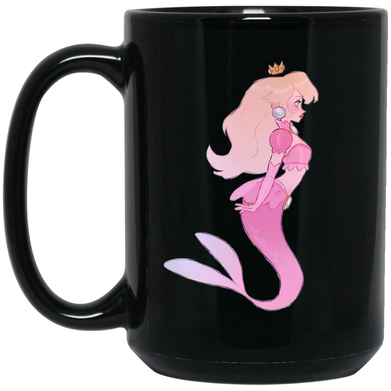 Mermaid Coffee Mug Pink Mermaid Queen Lover 11oz - 15oz Black Mug