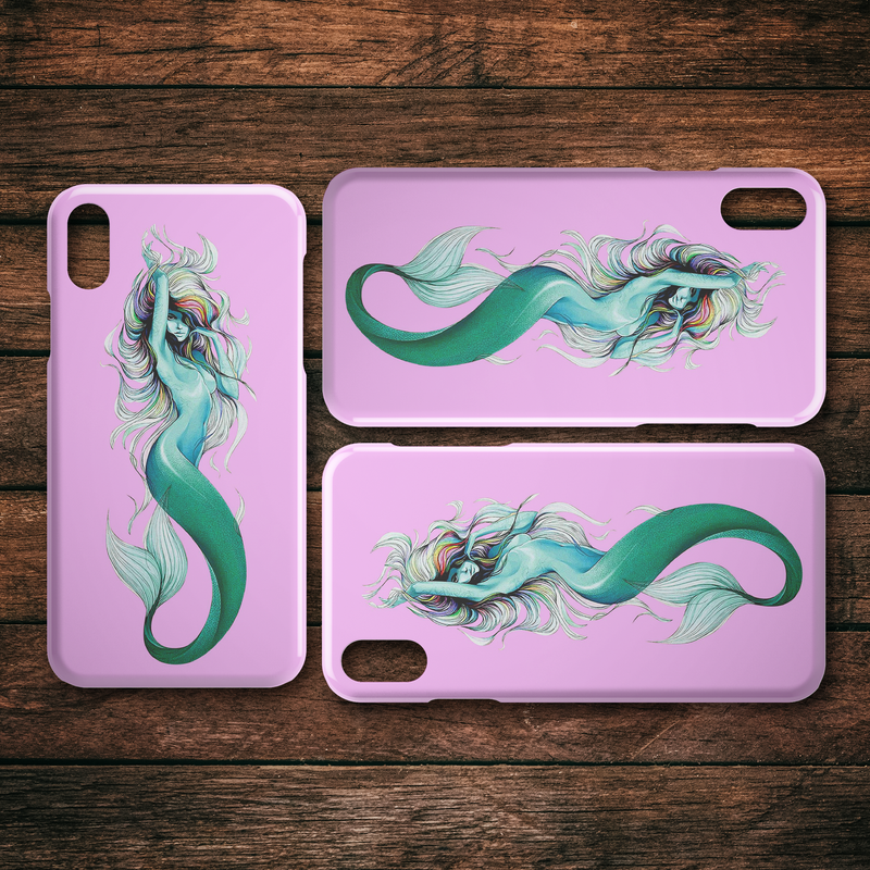 Mermaid Green Lady iPhone Case teelaunch