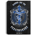 Police Canvas - Blessed Are The Peacemakers Mathew 5:9 Police - CANPO75 - CustomCat