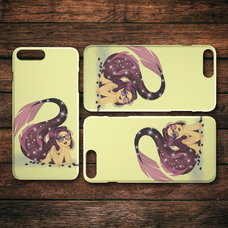 Purple Mermaid In Beach Mermaid iPhone Case teelaunch
