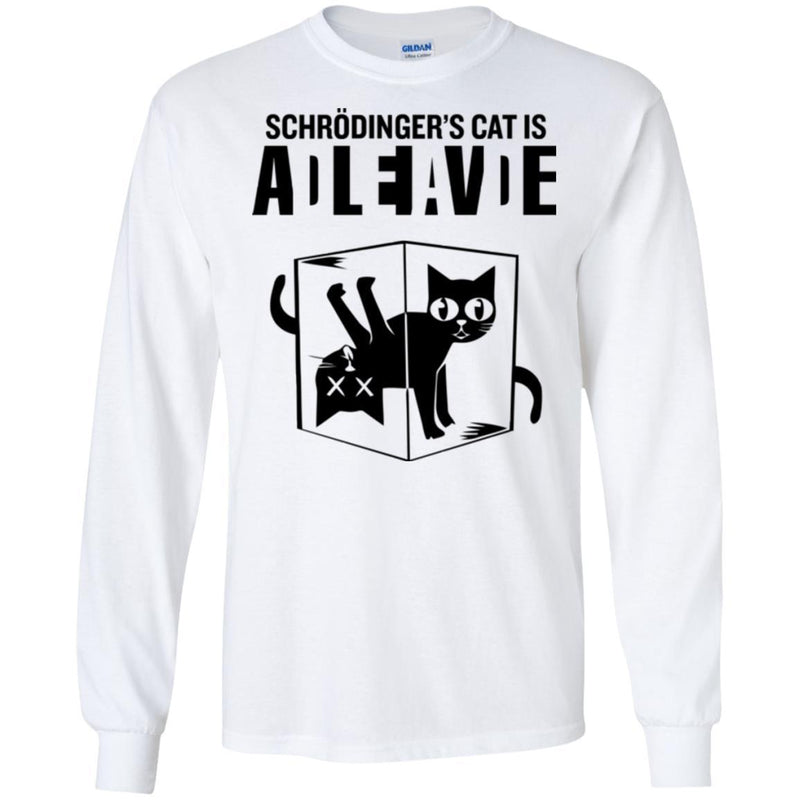Schrodinger's Cat Is Alive Dead Cat Funny Gifts Science T Shirts CustomCat