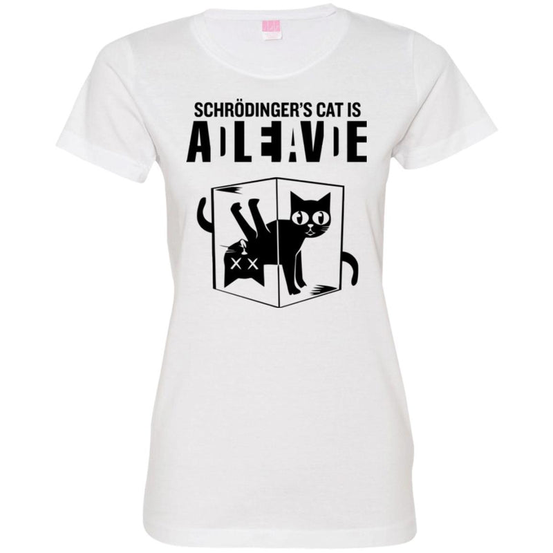 Schrodinger's Cat Is Alive Dead Cat Funny Gifts Science T Shirts CustomCat