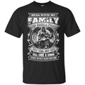 Sniper T Shirt Mess With My Family From A Place You Will Not See Will Come A Sound Not Hear Shirt CustomCat