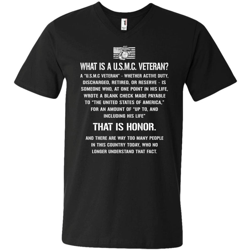 What Is A USMC Veteran T-shirts & Hoodie for Veteran's Day CustomCat
