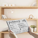 1 Year Anniversary Canvas Gifts for Boyfriend Girlfriend Husband Wife, First 1st Wedding Anniversary Canvas Gift for Him Men Her Women CANPO15_Heart Name Canvas