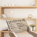 11 Year Anniversary Canvas Gifts for Boyfriend Girlfriend Husband Wife, First 11th Wedding Anniversary Canvas Gift for Him Men Her Women CANLA15_Print Anniversary Canvas