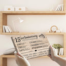 15 Year Anniversary Canvas Gifts for Boyfriend Girlfriend Husband Wife, First 15th Wedding Anniversary Canvas Gift for Him Men Her Women CANLA15_Print Anniversary Canvas