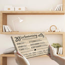 20 Year Anniversary Canvas Gifts for Boyfriend Girlfriend Husband Wife, First 20th Wedding Anniversary Canvas Gift for Him Men Her Women CANLA15_Print Anniversary Canvas