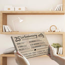 25 Year Anniversary Canvas Gifts for Boyfriend Girlfriend Husband Wife, First 25th Wedding Anniversary Canvas Gift for Him Men Her Women CANLA15_Print Anniversary Canvas