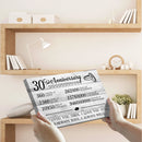 30 Year Anniversary Canvas Gifts for Boyfriend Girlfriend Husband Wife, First 30th Wedding Anniversary Canvas Gift for Him Men Her Women CANLA15_Print Anniversary Canvas