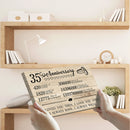 35 Year Anniversary Canvas Gifts for Boyfriend Girlfriend Husband Wife, First 35th Wedding Anniversary Canvas Gift for Him Men Her Women CANLA15_Print Anniversary Canvas