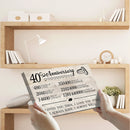 40 Year Anniversary Canvas Gifts for Boyfriend Girlfriend Husband Wife, First 40th Wedding Anniversary Canvas Gift for Him Men Her Women CANLA15_Print Anniversary Canvas