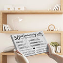 50 Year Anniversary Canvas Gifts for Boyfriend Girlfriend Husband Wife, First 50th Wedding Anniversary Canvas Gift for Him Men Her Women CANLA15_Print Anniversary Canvas