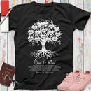 50th Anniversary Gift Personalized Family Heart Tree With Custom Children Grandchildren Grandkids Kids Names For Parents Grandparents Shirt SHIRTS_Heart Name Tree
